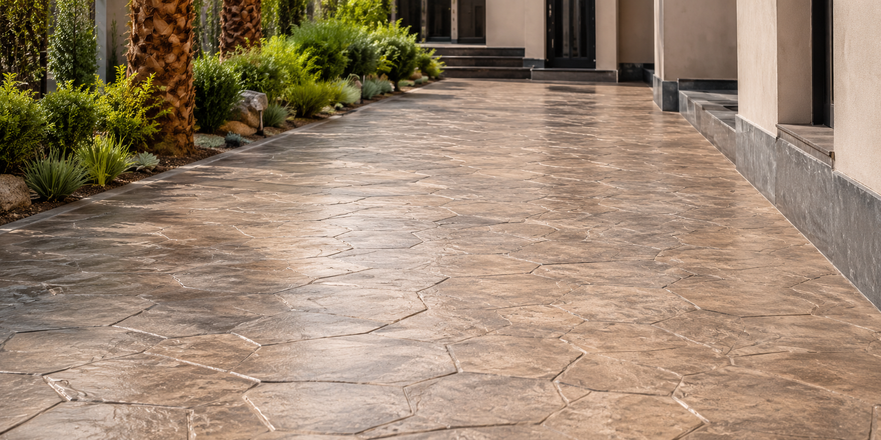 Stamped concrete and floor casting specialists in Saudi Arabia
